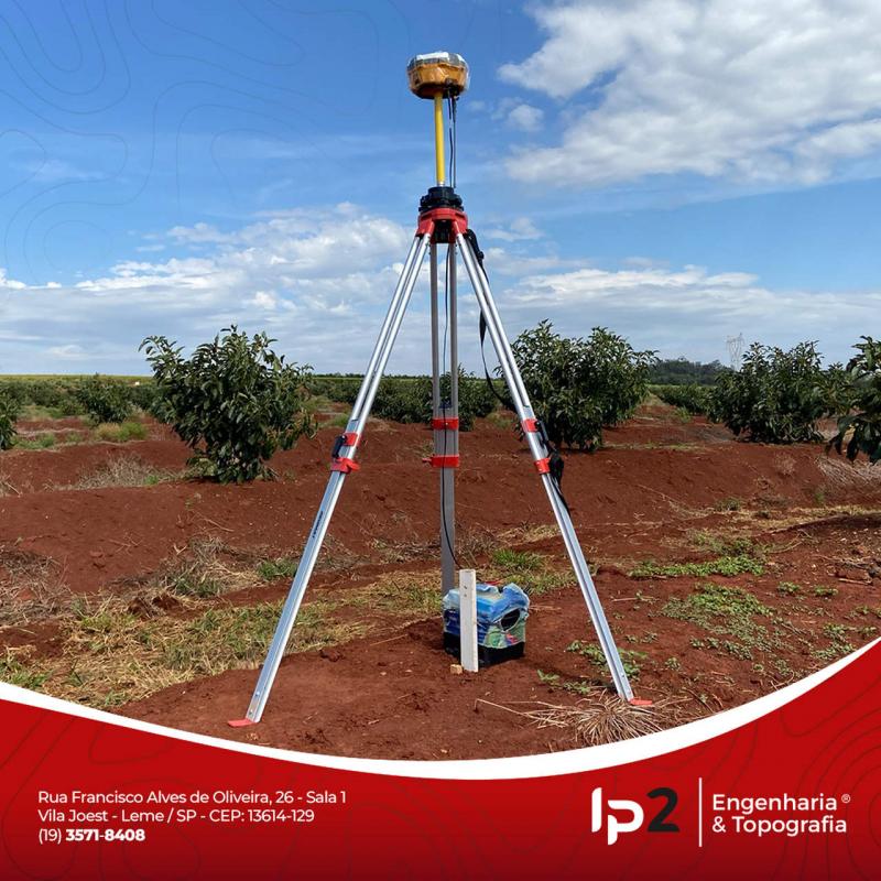 Levantamento topografico com gps